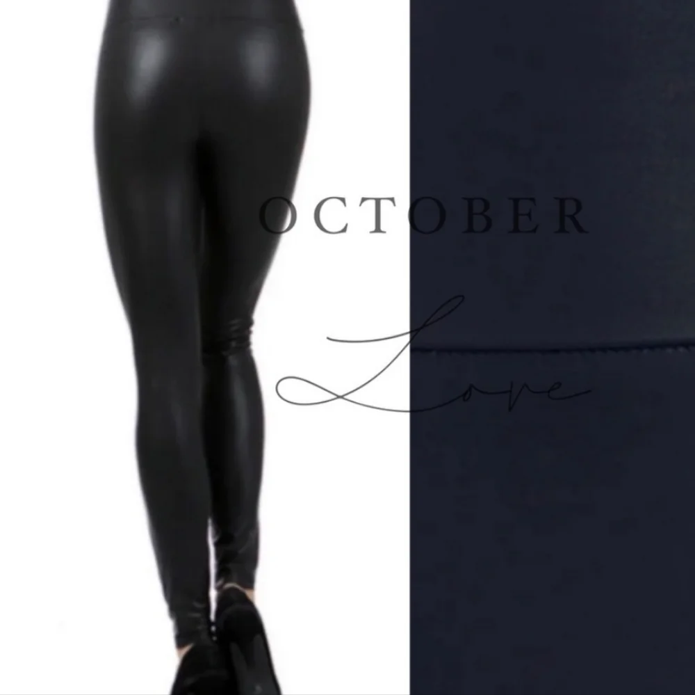 Faux Leather Leggings - Picture 3 of 3